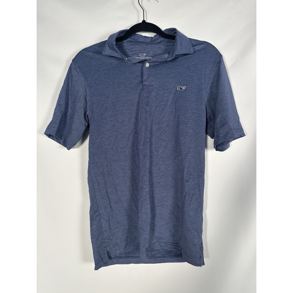 Vineyard Vines Men's Blue Striped Performance Golf Size XS